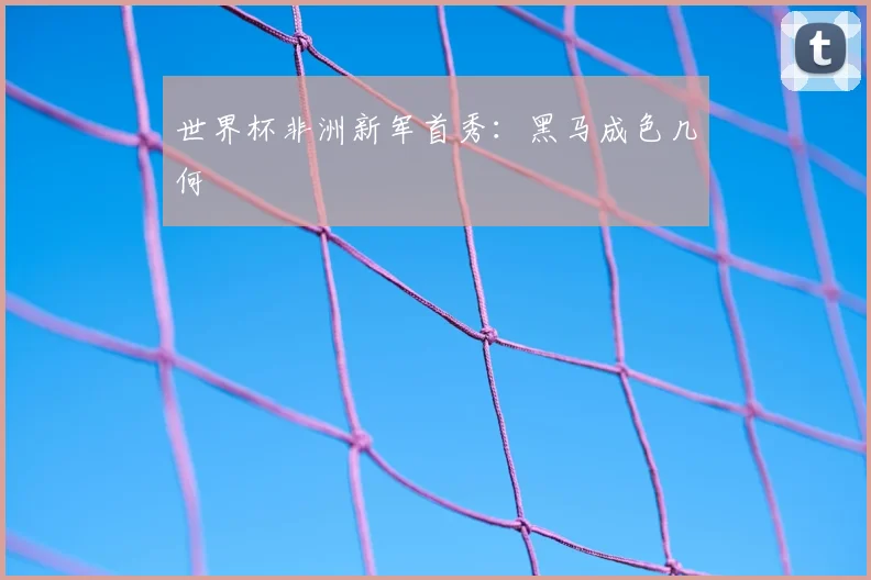 世界杯非洲新军首秀：黑马成色几何